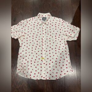 Bonobos Shirt Men Slim Fit Button Down All Over Watermelon Print Size X-large